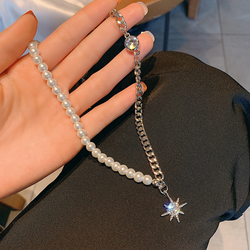 Vòng cổ Hai Lớp Mặt Ngôi Sao Đính Đá Zircon