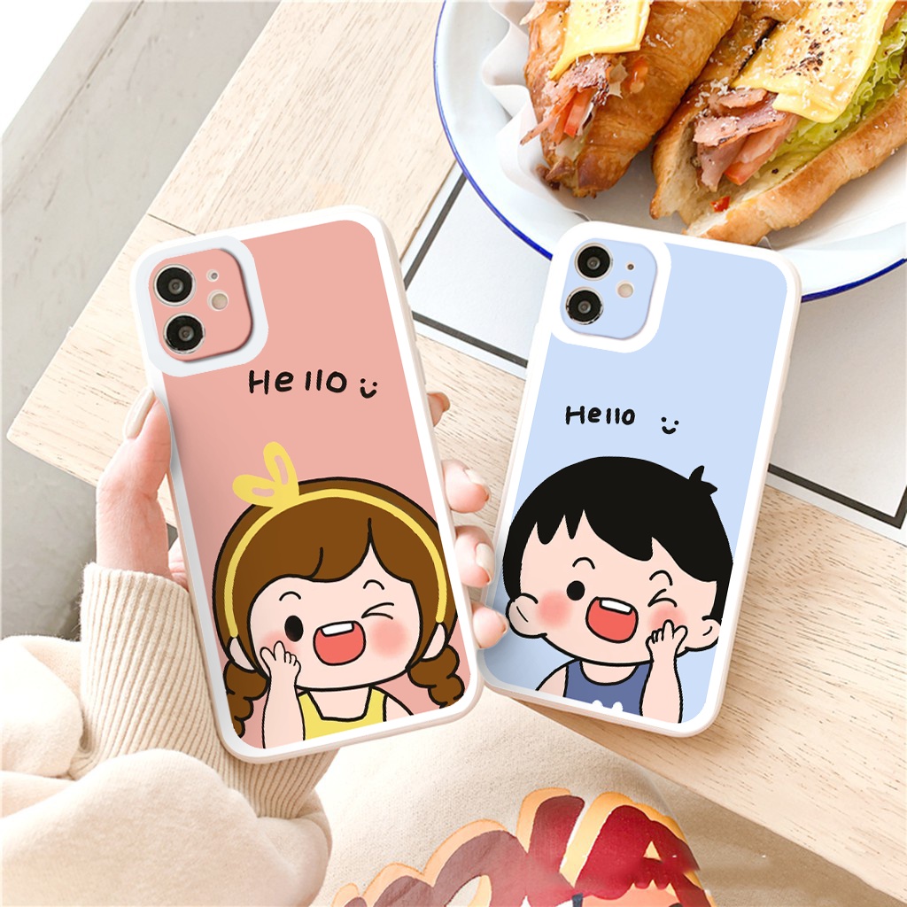 Ốp iphone hot trend bé trai bé gái vuông cạnh ốp lưng iphone 6/6splus/7plus/8/8plus/xr/xs/12/13/pro/max/promax tr1179