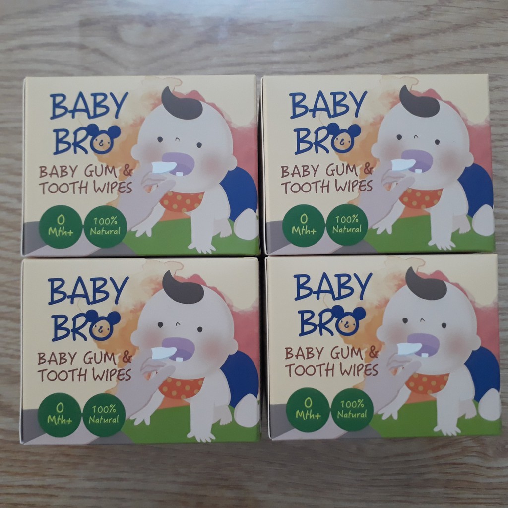 [CHÍNH HÃNG]Rơ Lưỡi Baby bro (Gạc Vệ Sinh Răng Miệng Xylytol Baby bro) Date mới