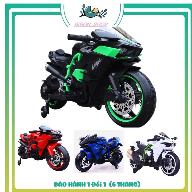 Xe máy điện trẻ em có đèn led phát sáng 3 bánh H2R R3