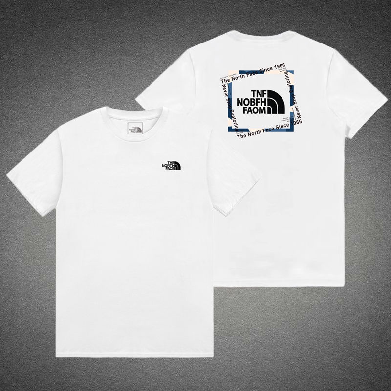 North face Áo Thun Nam Tay Ngắn Cổ Tròn Có In Hình Thời Trang Phong Cách