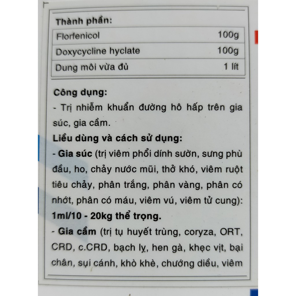 Flosal D 10ml Dùng cho gà chọi, gà đá, chim cảnh