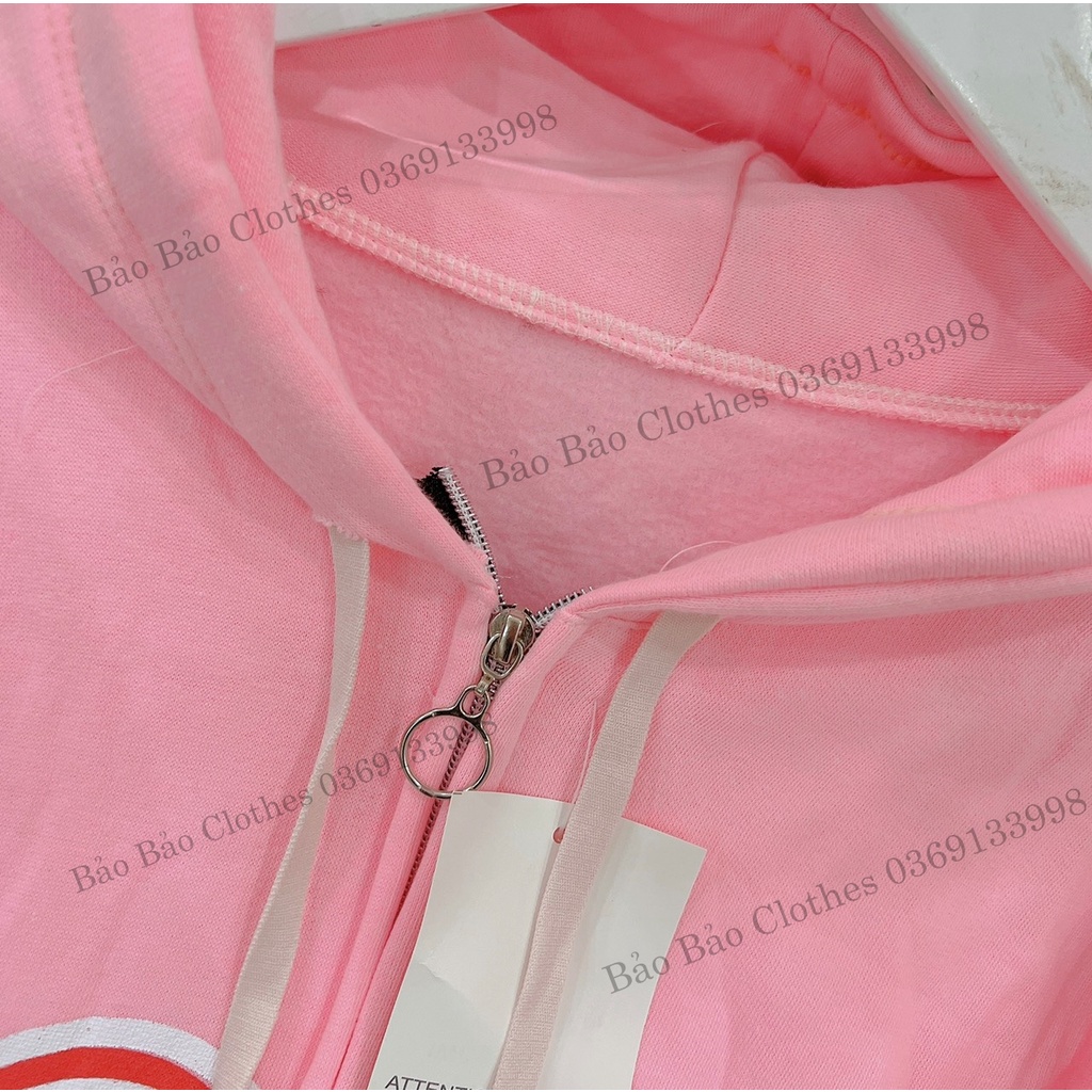Khoác Nỉ Hoodie Hồng Nam Nữ Chữ Look Form Rộng Mũ To Tay Bồng Chất Đẹp Unisex Basic Uzzlang