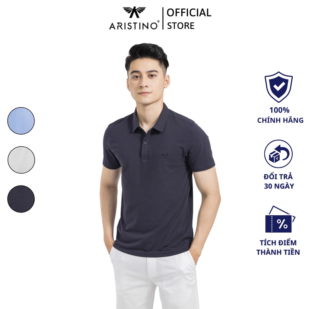 Áo polo nam ARISTINO mềm mại, xốp nhẹ và thấm hút tuyệt vời - APS036S1