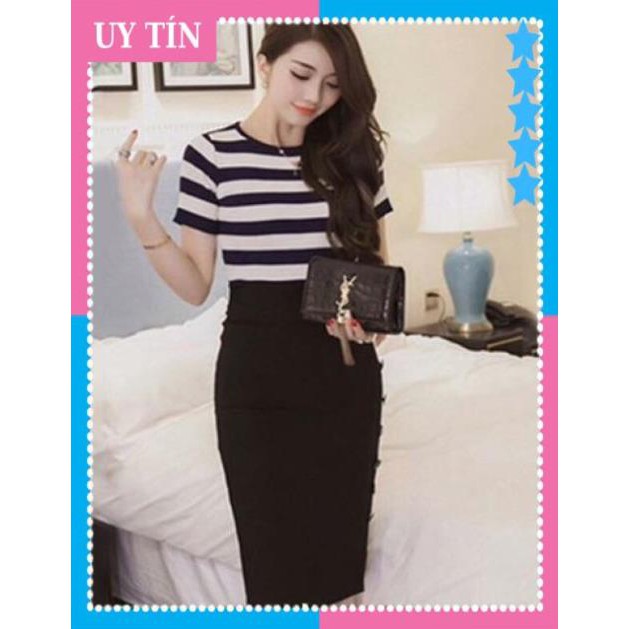 [ HÀNG CAO CẤP ] CHÂN VÁY BÚT CHÌ PHỐI NÚT | BigBuy360 - bigbuy360.vn