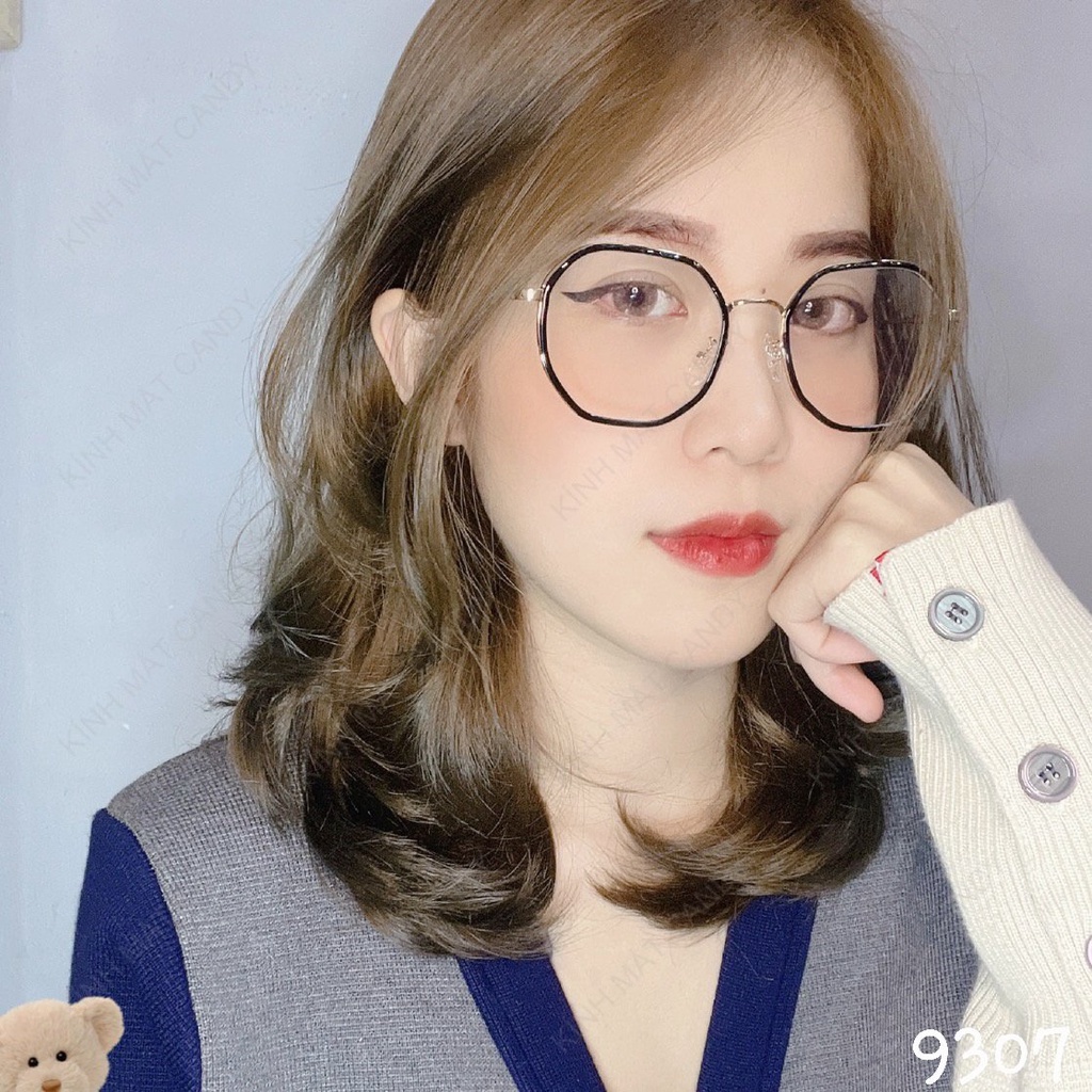 Gọng kính cận đa giác kim loại cao cấp 9307 – Kính mắt Candy