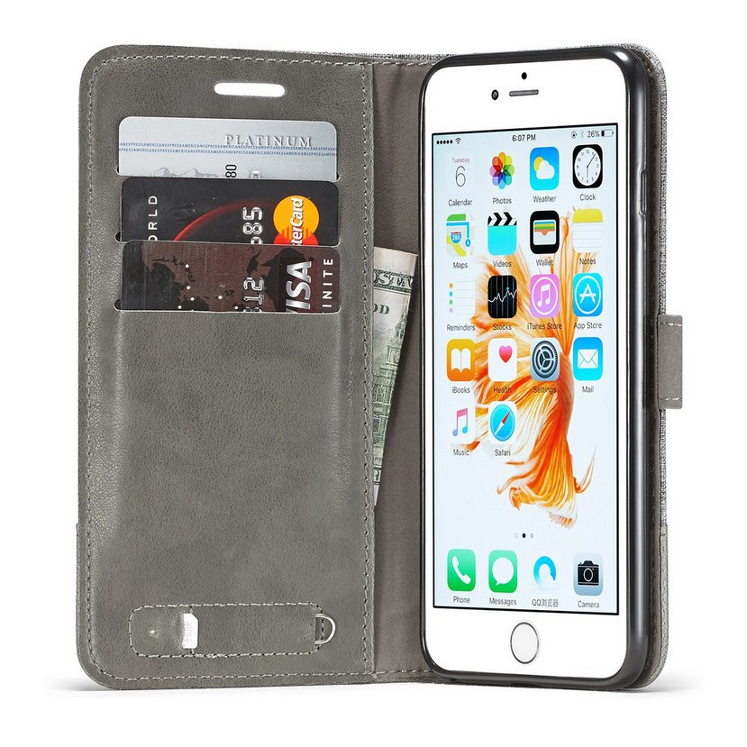 [iPhone] Bao da cho iPhone 6/6s/6Plus/6SPlus/7/8/ 7 8 Plus có ngăn đựng thẻ - Sang trọng