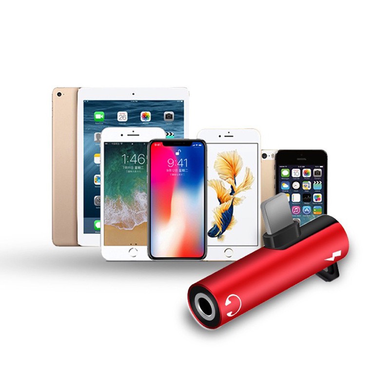 Đầu Chuyển Đổi Âm Thanh Tai Nghe 2 Trong 1 Jack Cắm  Cho Tiện Dụng Iphone7/7Plus/8/X