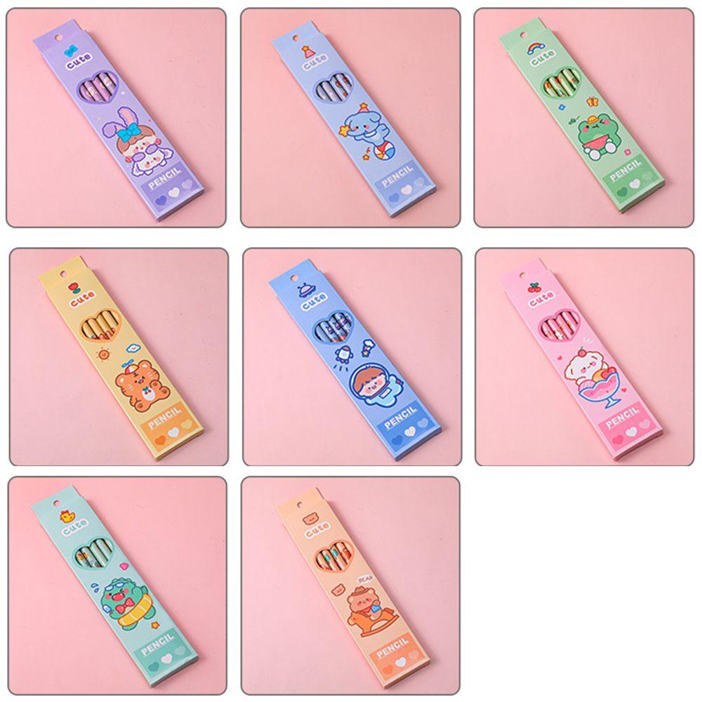 CLEOES Set 6 Bút Chì Họa Tiết Hoạt Hình Đáng Yêu