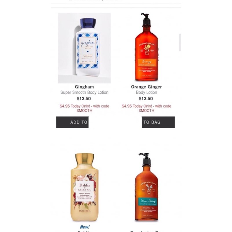 [BILL US] Dưỡng Thể Bath &amp; Body Works