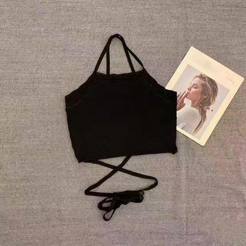 Áo Croptop Đan Len Họa Tiết Kẻ Sọc Thời Trang Quyến Rũ Cho Nữ