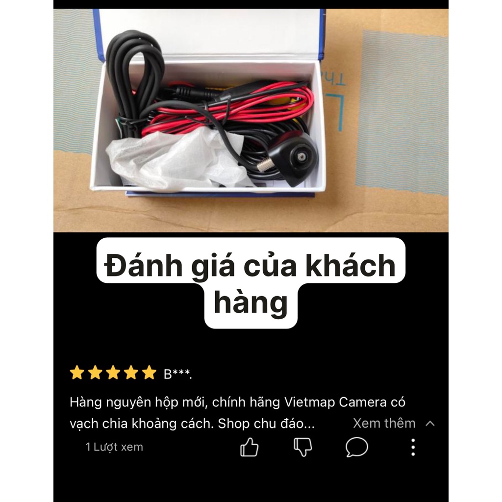 Camera lùi Hồng Ngoại VietMap HD 3089 hàng chính hãng dùng cho màn DVD- Màn theo xe- Màn MP4 - MP5 - LCD