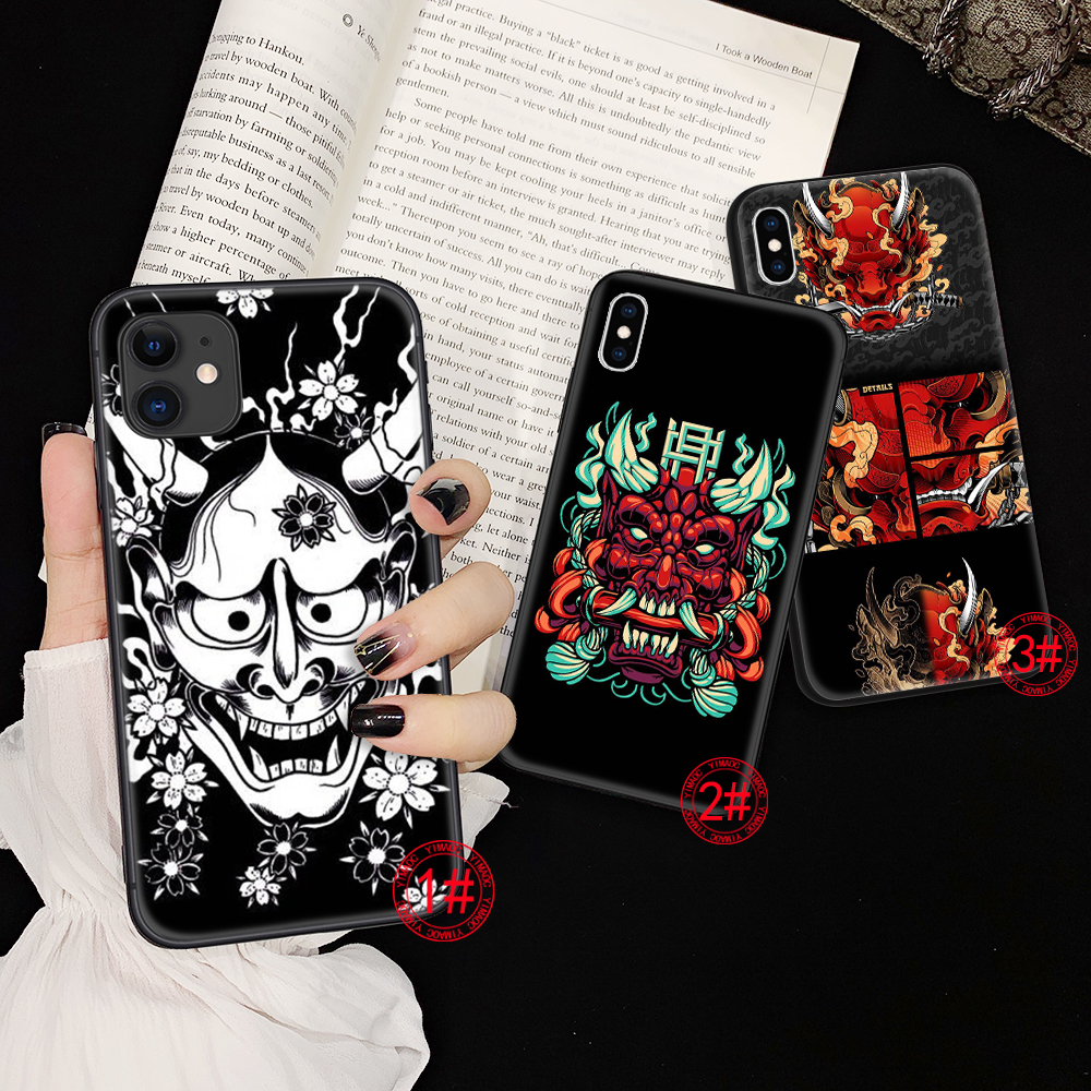 Ốp điện thoại mềm họa tiết hình xăm mặt nạ hanya cho iPhone 5 5S SE 2020 6 6S 7 8 Plus X