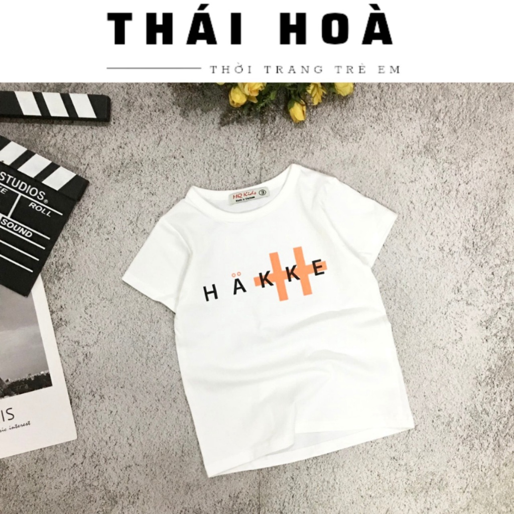 Áo thun bé trai THÁI HÒA áo thun cho bé họa tiết ngộ nghĩnh chất cotton