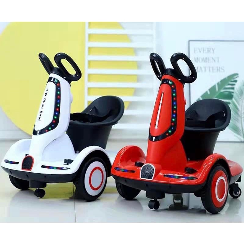 Xe Điện 360 Độ Cho Bé - Xe Điện Trẻ Em Giữ Thăng Bằng Vòng Xoay 360 Độ có điều khiển từ xa