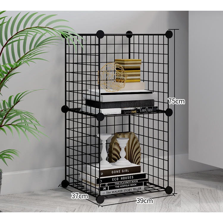 TẶNG CHỐT TỦ LƯỚI SẮT THÉP 2 Ô ĐỂ ĐỒ TIỆN DỤNG, ĐA NĂNG