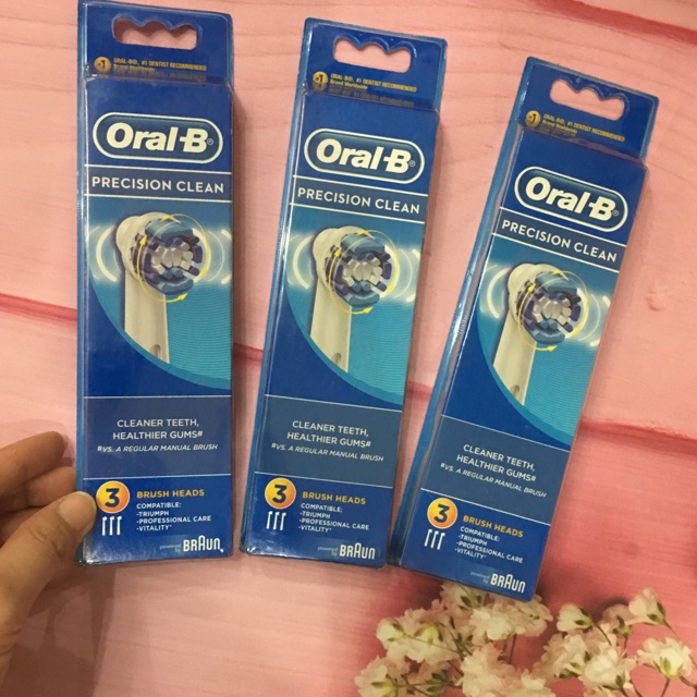 Set 3 đầu bàn chải thay thế bàn chải điện oral-b Braun