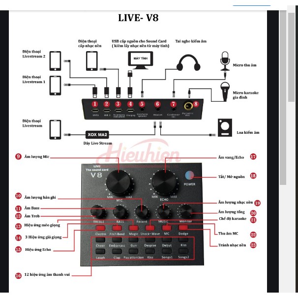 Míc  karaoke  WS-858/V8 thích ca hát hay 2022