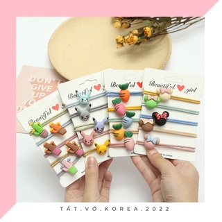 Dây buộc tóc hình động vật , trái cây dễ thương📛rẻ vô địch📛xinh xắn đáng yêu
