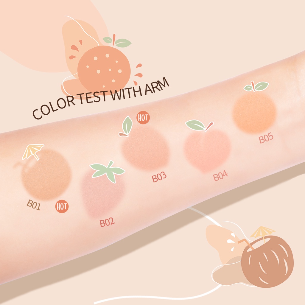 Phấn Má Hồng POPJUICE Dạng Nén Mềm Mịn Sắc Tố Cao Popfeel