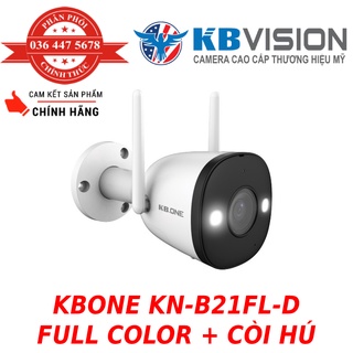 Camera wifi thân cố định ngoài trời FULL COLOR 2.0MP KN-B21FL-D - Hàng Chính Hãng