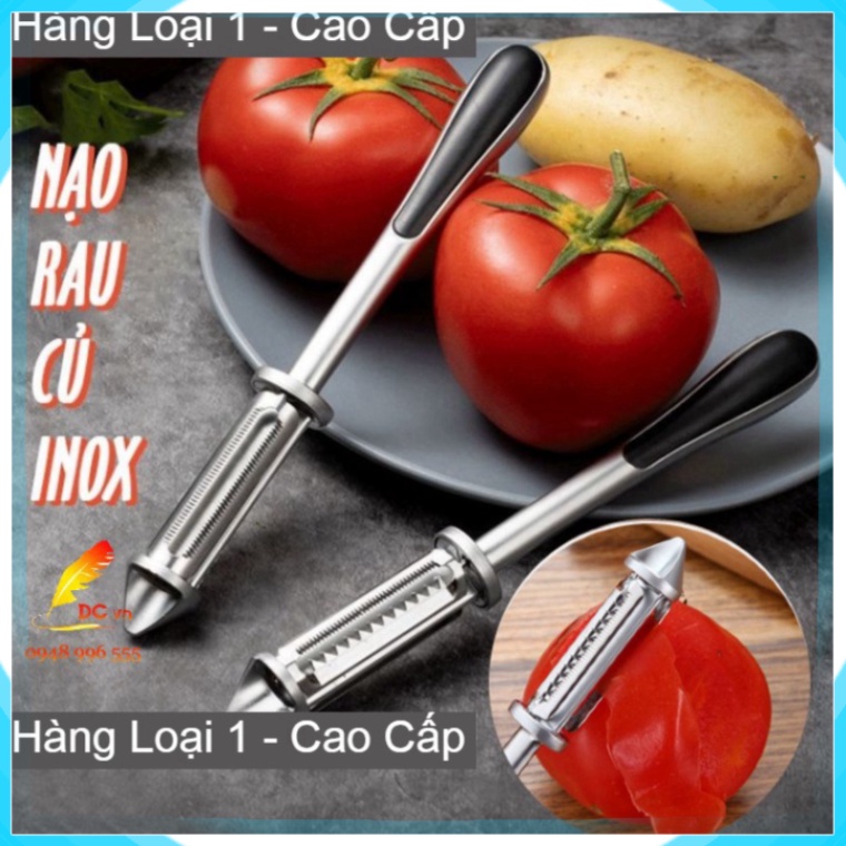 Nạo Rau Củ Inox Cao Cấp Bào Rau Củ - Dụng Cụ Nạo Bào Sợi Rau Củ Quả Đa Năng Gọt Vỏ Hoa Quả Trái Cây - 1 ĐỔI 1