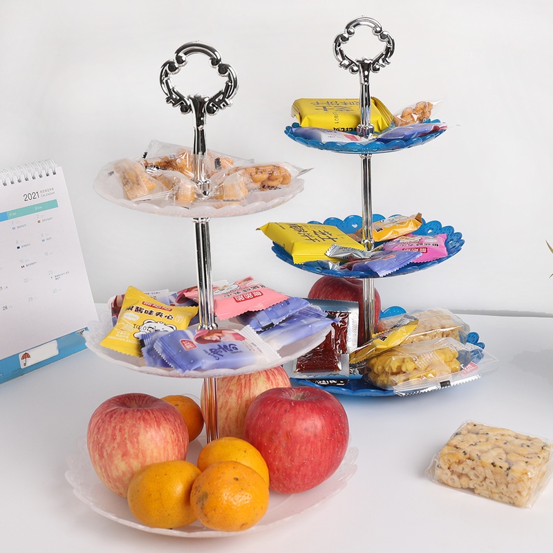 Giá Đỡ Ba Tầng Trưng Bày Bánh Kem Món Tráng Miệng/Trái Cây/Kẹo Ba Tầng Phong Cách Bắc Âu Trang Trí Nhà Cửa