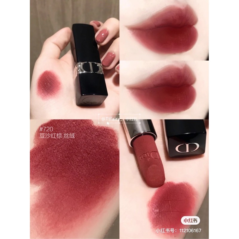 ❤️[SON THỎI DIOR CÁC LOẠI] Son DIOR ROUGE VELVET LIPSTICK màu 999 PHIÊN BẢN MỚI NHẤT 2021 SIÊU ĐẸP ❤️