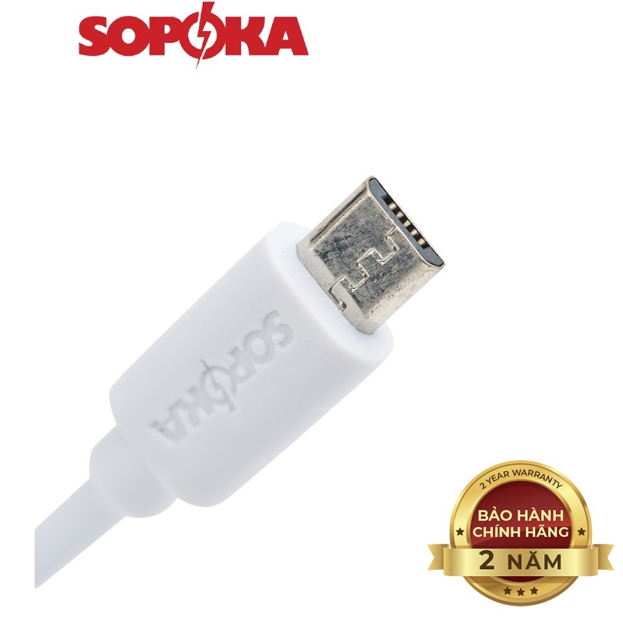 Cáp sạc SOPOKA DQ01 chân Micro USB chính hãng dây 1M