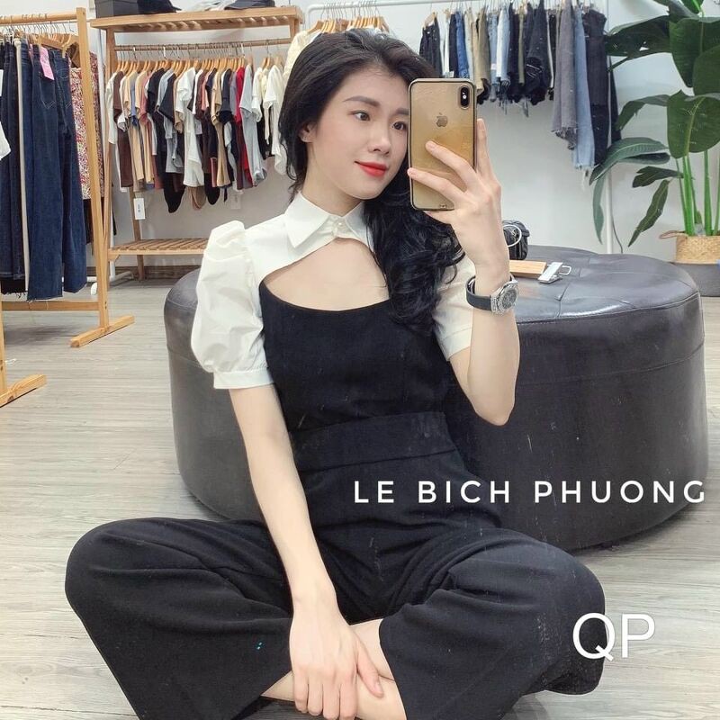 [Mã FAMAYWA giảm 10K đơn 50K] Áo kiểu pha màu hở cổ tinh tế xinhh | BigBuy360 - bigbuy360.vn