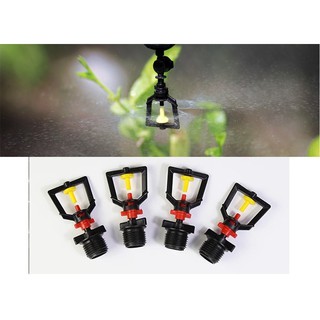 BỘ 10 BÉC TƯỚI PHUN MƯA HẠT MỊN REN 21mm XÒE 360 ĐỘ