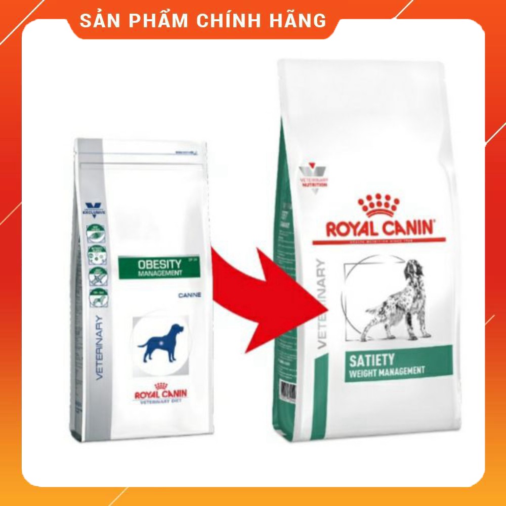 1.5kg thức ăn giảm cân cho chó Royal Canin Satiety