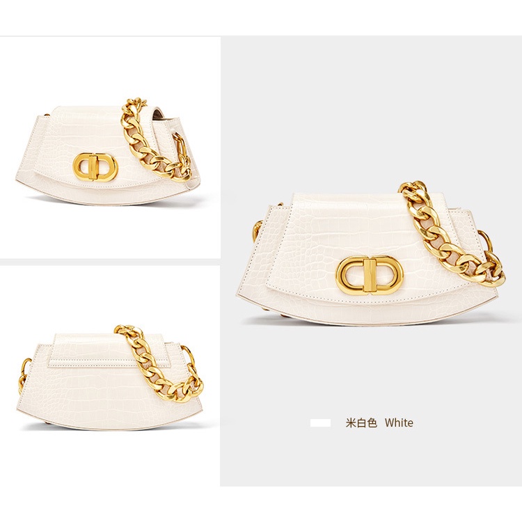 Túi Xách Da PU Phối Dây Xích Thời Trang 2022 Dành Cho Nữ