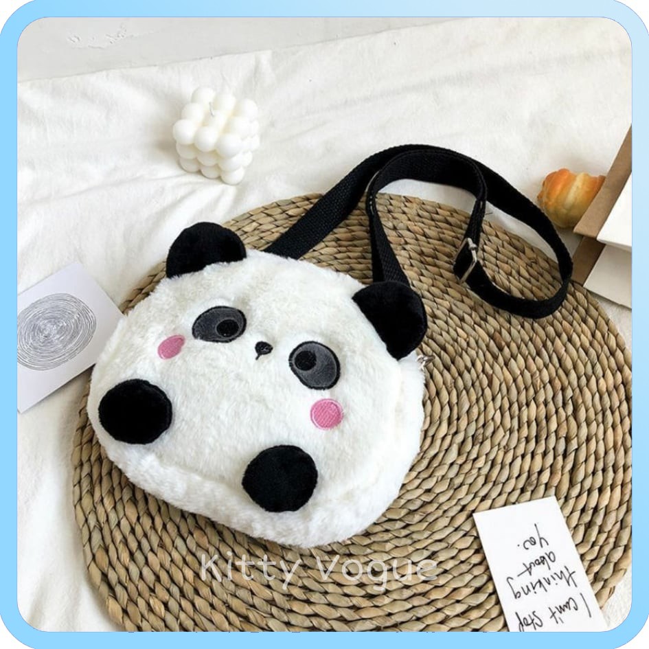 Túi đeo chéo Ulzzang bé gấu trúc dễ thương, cute