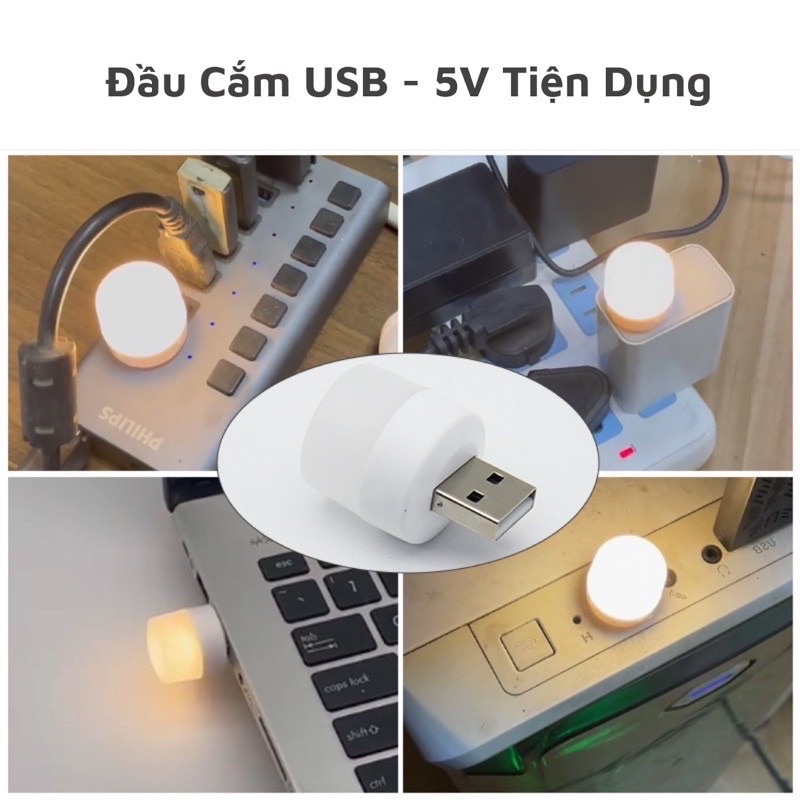 Đèn led - Đèn ngủ usb nhỏ gọn tiện lợi