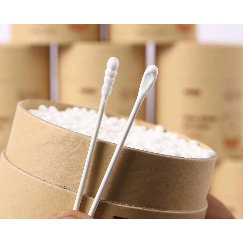 Tăm bông sơ sinh TOBE đầu nhỏ cho bé - Hộp 400 chiếc