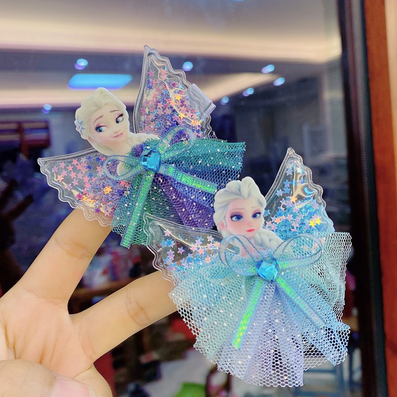 Kẹp tóc công chúa elsa cho bé yêu