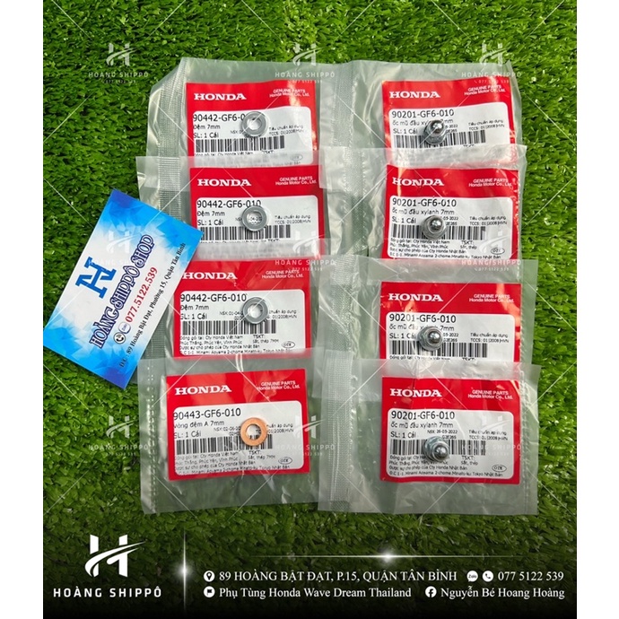 Bộ ốc đầu bò wave dream chính hãng honda