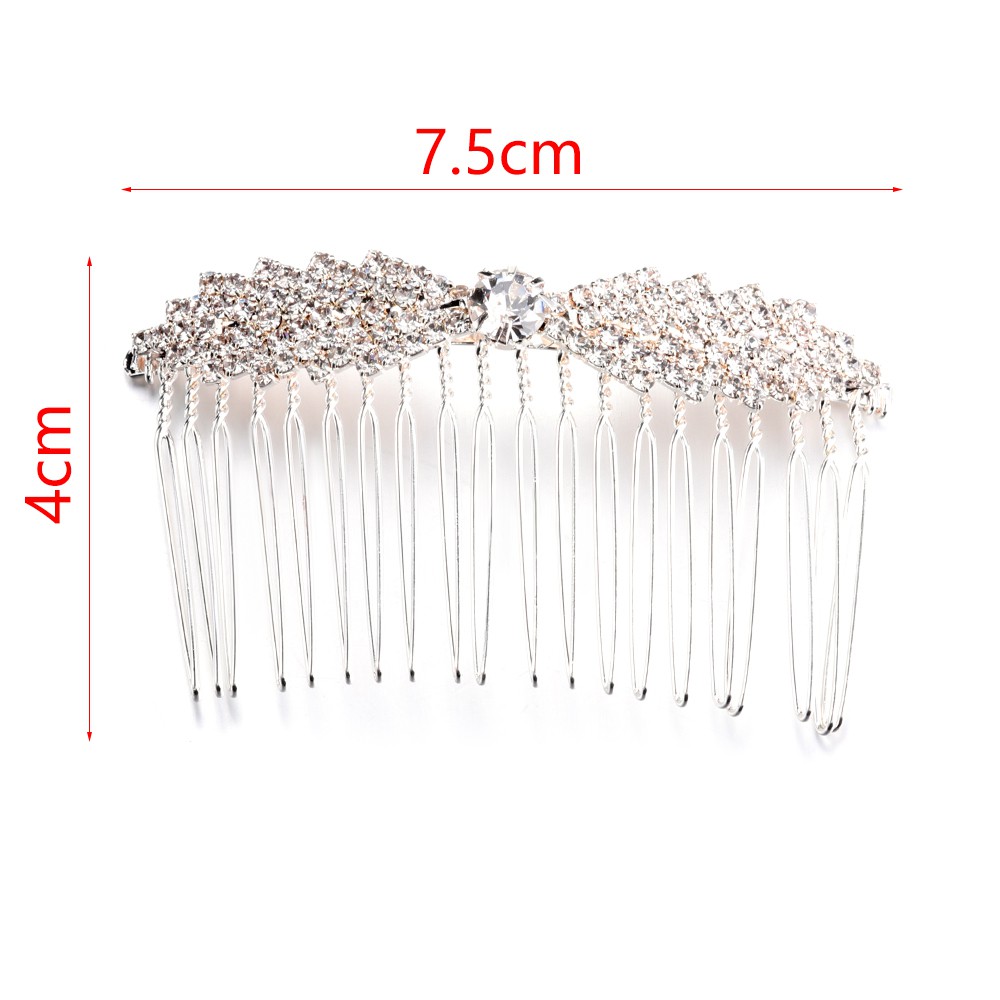 Lược Cài Tóc Cô Dâu Làm Thủ Công Thời Trang|Vương Miện Sang Trọng Kẹp Tóc