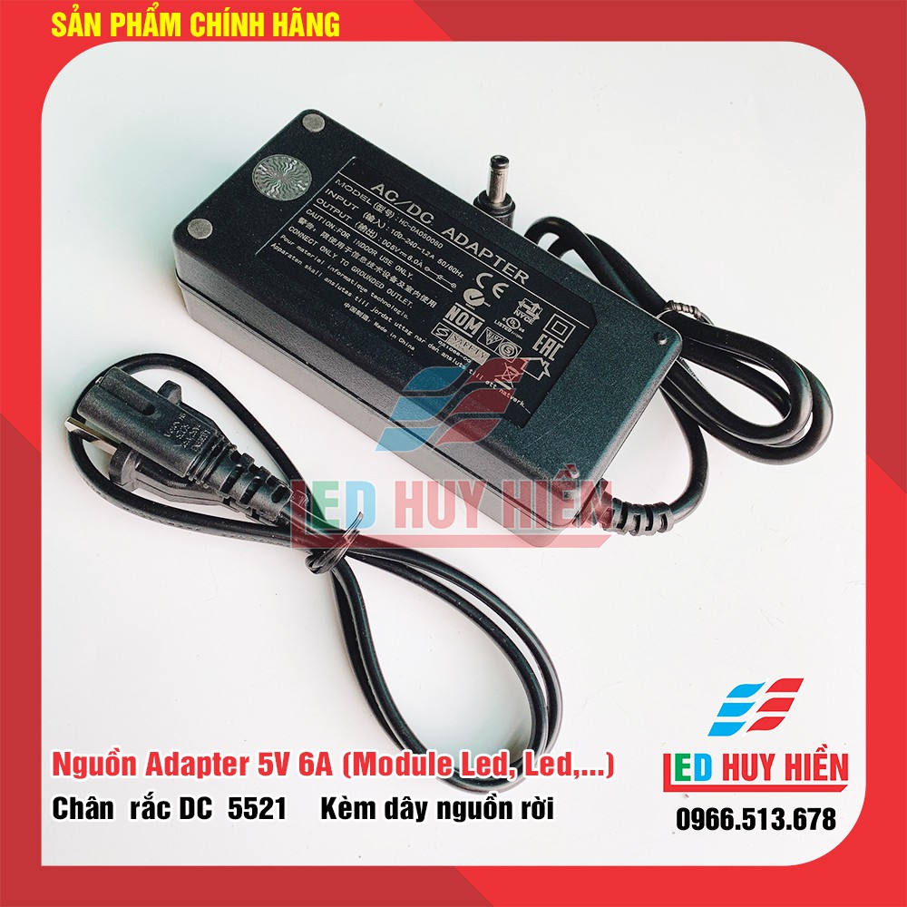 Nguồn Led 5V 6A, 5V 5A, 5V 4A, 5V 3A, 5V 2A,