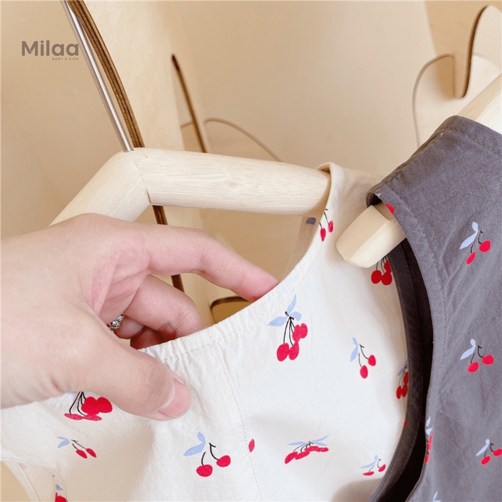 Jumpsuit Bé Gái Hoạ Tiết Cherry Siêu Đáng Yêu MiLaa Kids