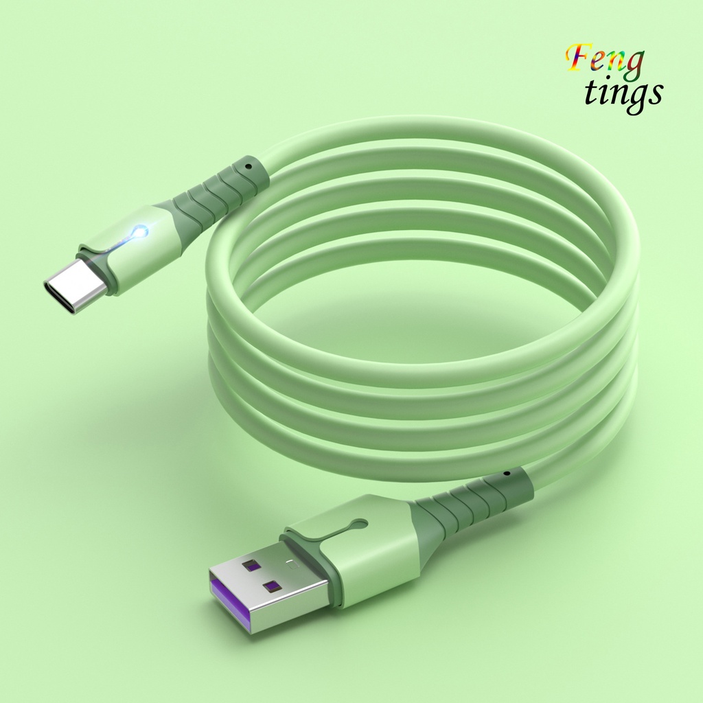 Dây Cáp Sạc Nhanh Type-C 5a Bằng Silicon Tpe Mềm Cho Điện Thoại Di Động