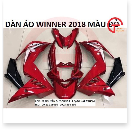 HONDA OD - DÀN ÁO WINNER 2018 CHÍNH HÃNG HONDA