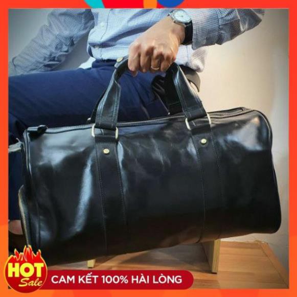 [Freeship - BH 24 Tháng] Túi trống da bò thật TT101 - 100% da bò thật BH 3 năm