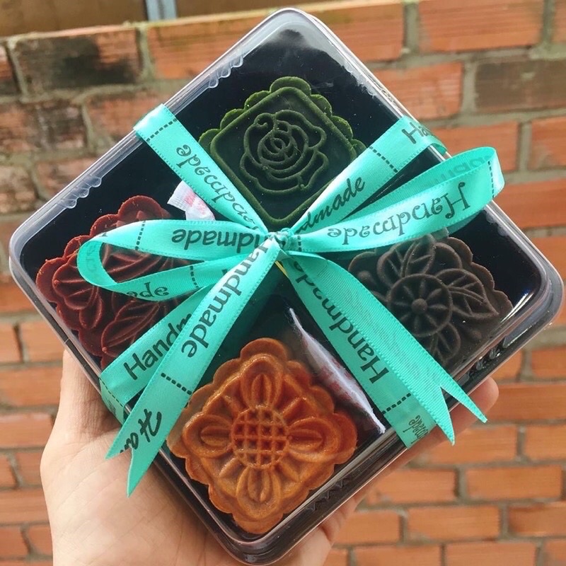 Combo 100 Hộp PET FG134 ,đựng được 4 bánh 50g