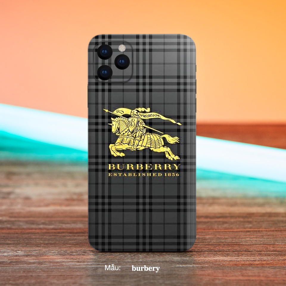 Miếng dán điện thoại hình Burberry, miếng dán Skin cho iphone và nhiều dòng máy khác