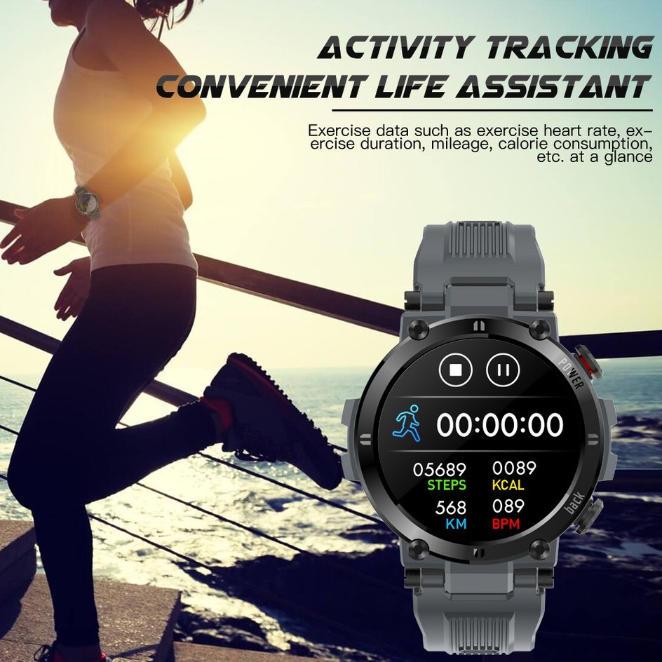 SKMEI Men Full Touch Screen Đồng hồ thông minh IP68 Hỗ trợ chống nước HR / BP Fitness Tracker D13 cho IOS Android