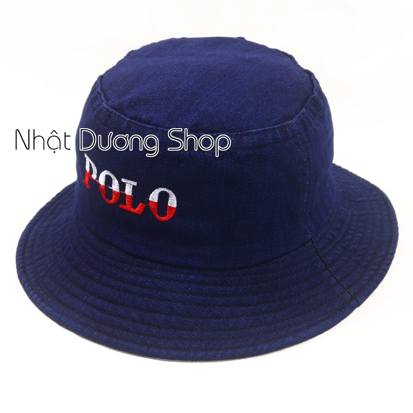 Nón thời trang, mũ BUCKET chữ -vải JEAN cao cấp thời trang cực đẹp (Ảnh thật)