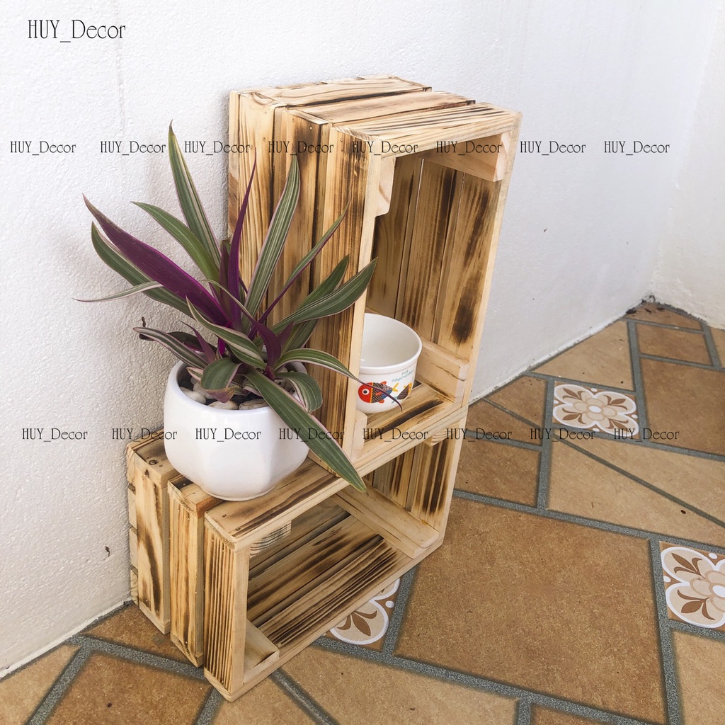 Két gỗ /Thùng gỗ pallet  đủ kích thước / HUY_Decor làm kt theo yêu cầu