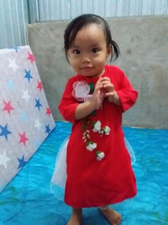 Áo dài cách tân bé gái